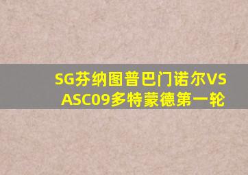 SG芬纳图普巴门诺尔VSASC09多特蒙德第一轮
