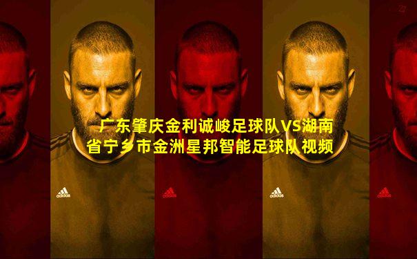 广东肇庆金利诚峻足球队VS湖南省宁乡市金洲星邦智能足球队视频直播