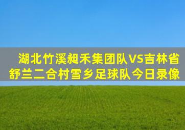 湖北竹溪昶禾集团队VS吉林省舒兰二合村雪乡足球队今日录像