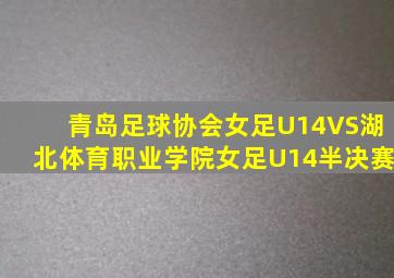 青岛足球协会女足U14VS湖北体育职业学院女足U14半决赛