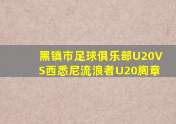 黑镇市足球俱乐部U20VS西悉尼流浪者U20胸章